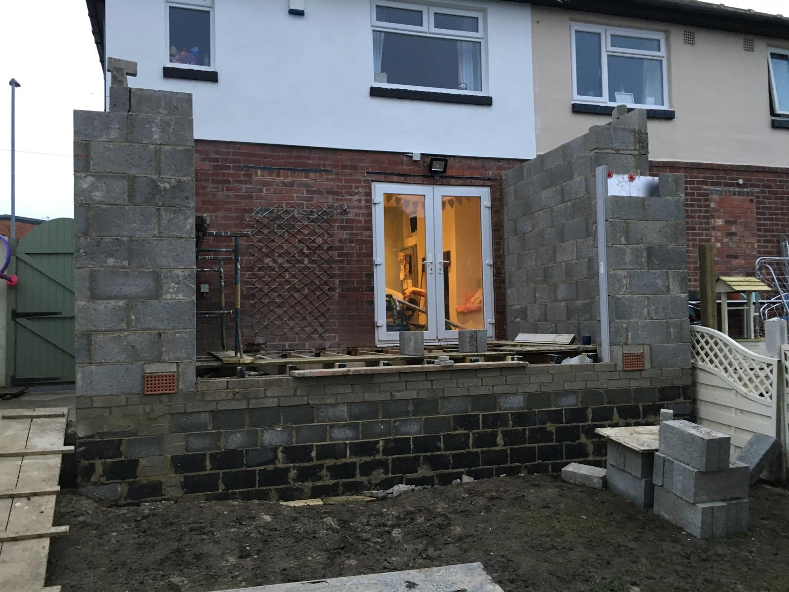 imprinted concrete driveway in Leeds by Lynch Renovation & Development