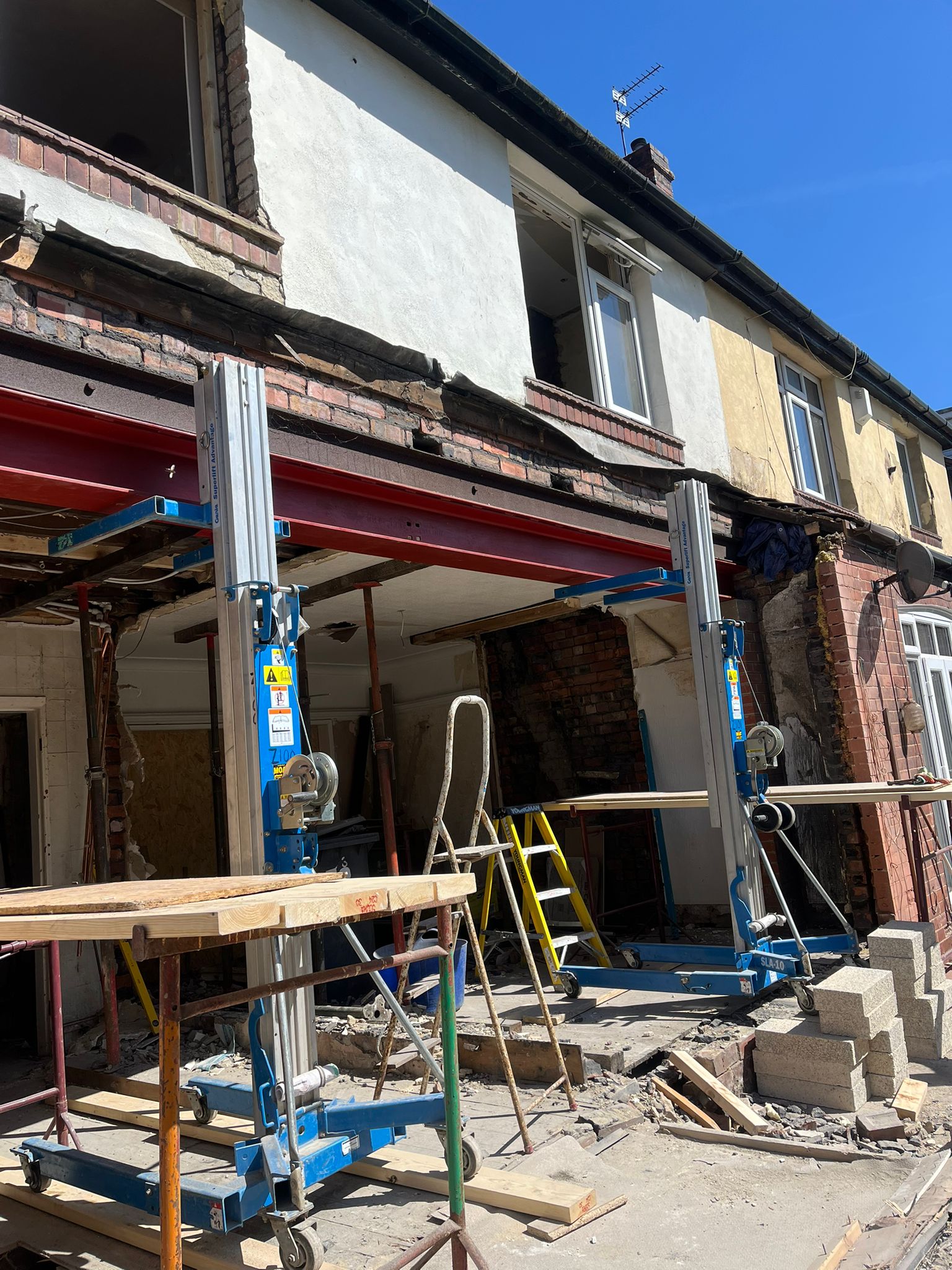 completed load bearing wall removal